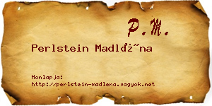 Perlstein Madléna névjegykártya